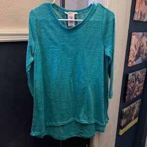 Oversized green layer shirt